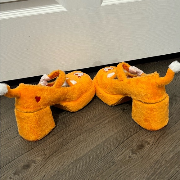 NWOB Dolls Kill x Care Bears Orange Love Alot Platform Mary Janes - Picture 7 of 8